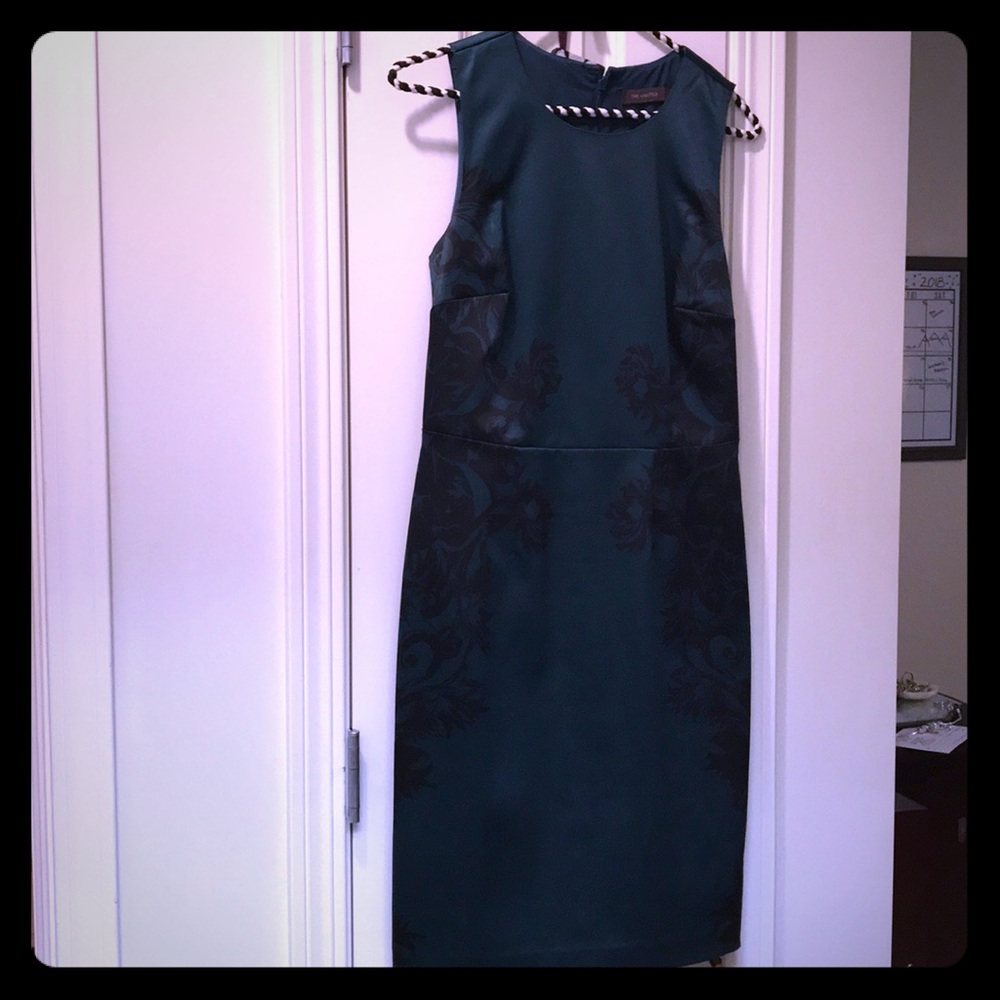 Emerald green sheath dress